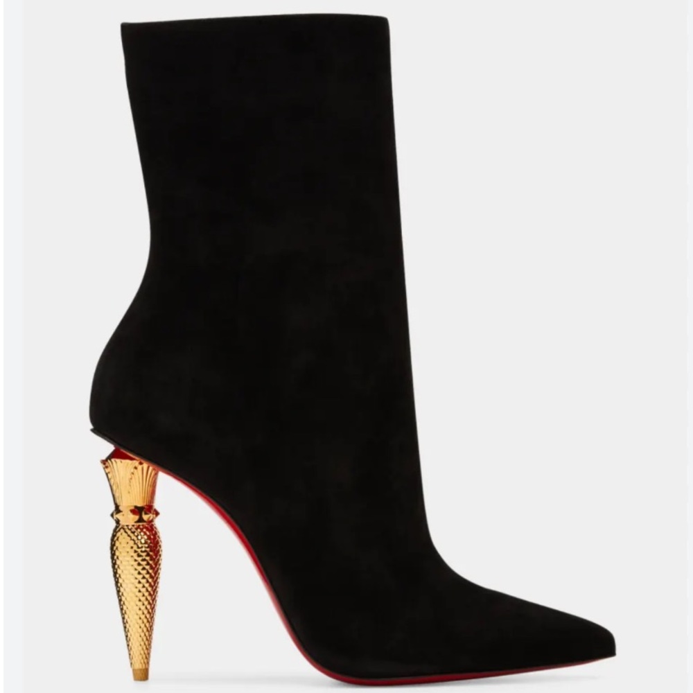 Christian Louboutin Lipbooty RARE Suede booties RETAIL 1,995